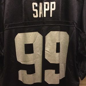 Warren Sapp Oakland Raiders Jersey NFL size large